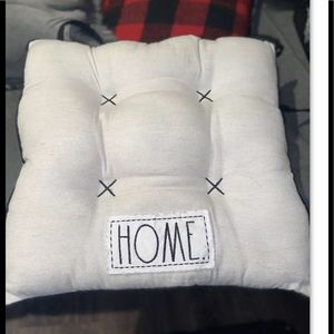Rae Dunn Chair /Seat Cushion “HOME”